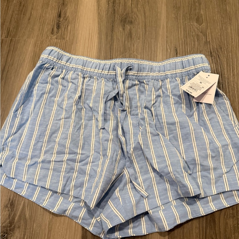 Target/Auden Blue Striped Women's Shorts